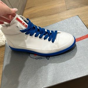 Prada Calf Plume Sneakers